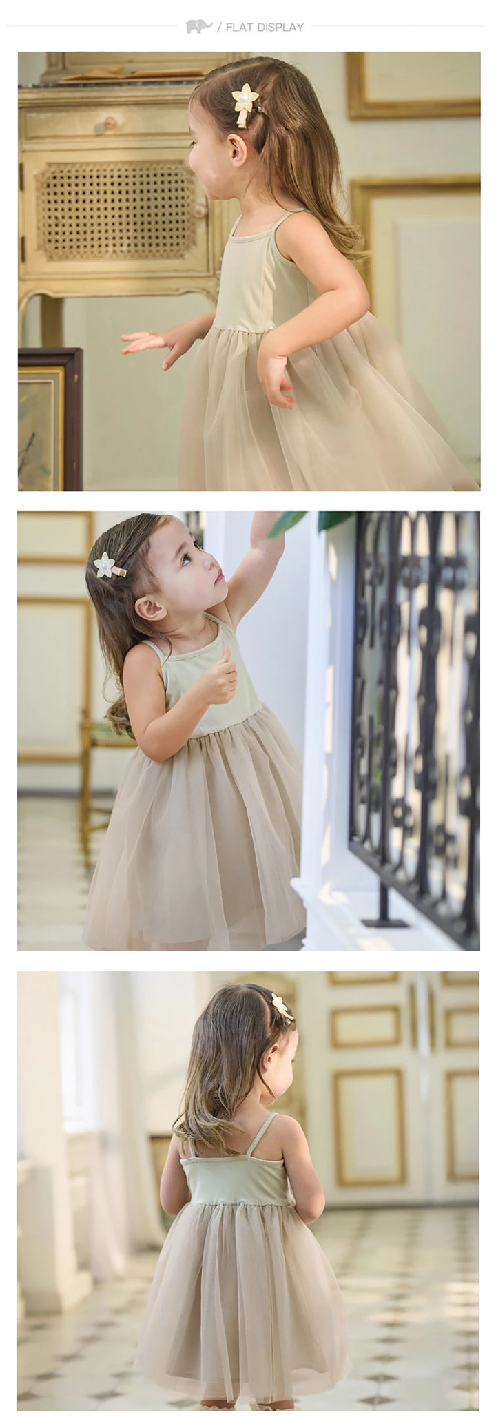 Girls Sleeveless Tulle Party Dress | Elegant Princess Style
