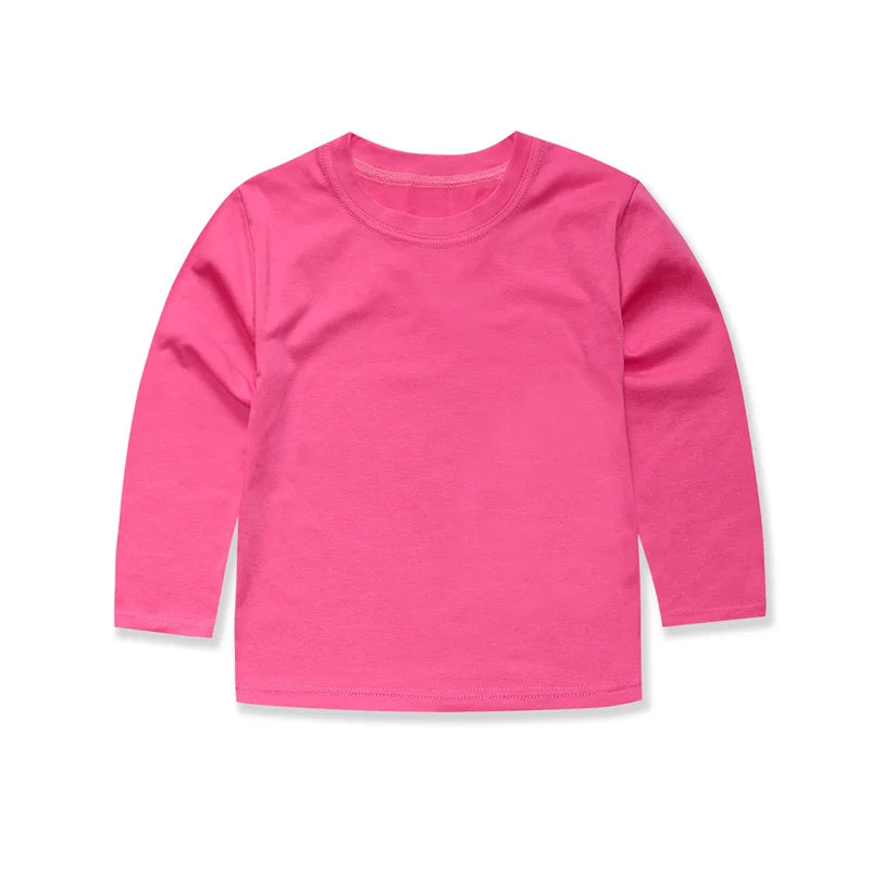 Kids’ Cotton Long Sleeve T-Shirt 2–14Y | تيشيرت أطفال قطني طويل الأكمام لعمر ٢–١٤ سنة