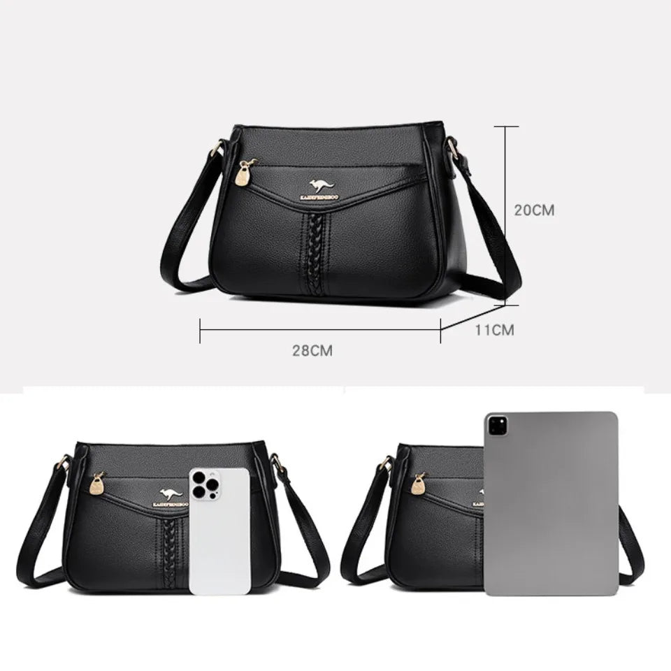 Women’s Soft Flap Shoulder Bag | حقيبة كتف نسائية ناعمة وعملية