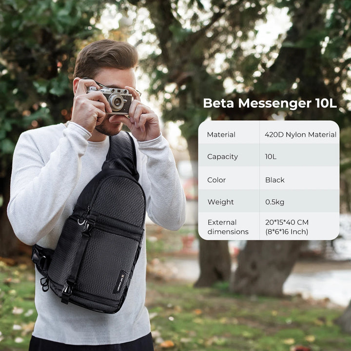 Men’s Waterproof Camera Sling Backpack 10L | حقيبة كاميرا رجالية مقاومة للماء 10 لتر
