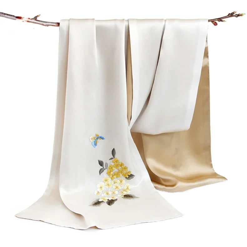 Women’s Pure Silk Embroidered Shawl
