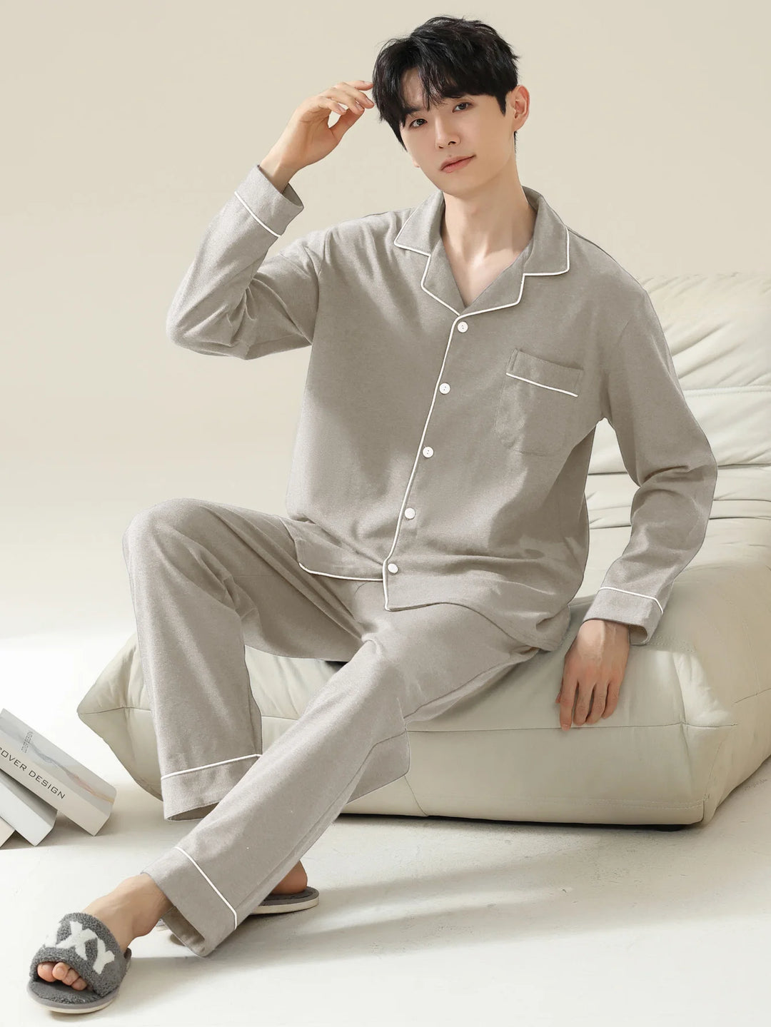 Men’s Cotton Pajamas Set | Classic Comfortable Sleepwear