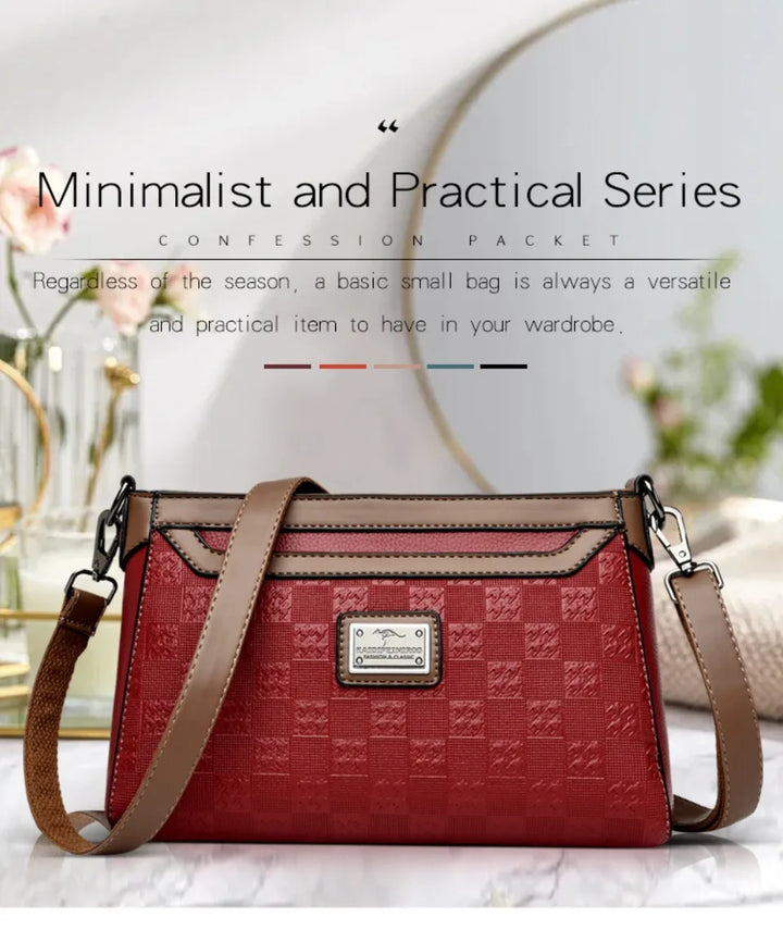 Women’s Plaid Shoulder Crossbody Bag | حقيبة نسائية بنقشة مربعات