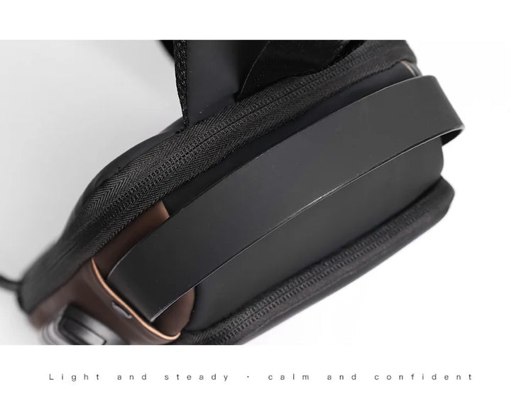 Men’s Anti-Theft Oxford Sling Chest Bag | حقيبة صدر رجالية أكسفورد مضادة للسرقة