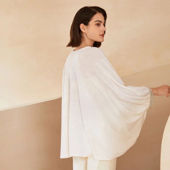 Women’s Oversized Knit Sweater | Soft Lightweight Modest Top