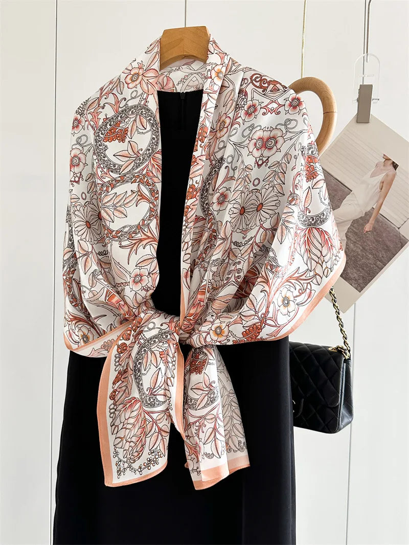 Women’s Pure Silk Printed Scarf