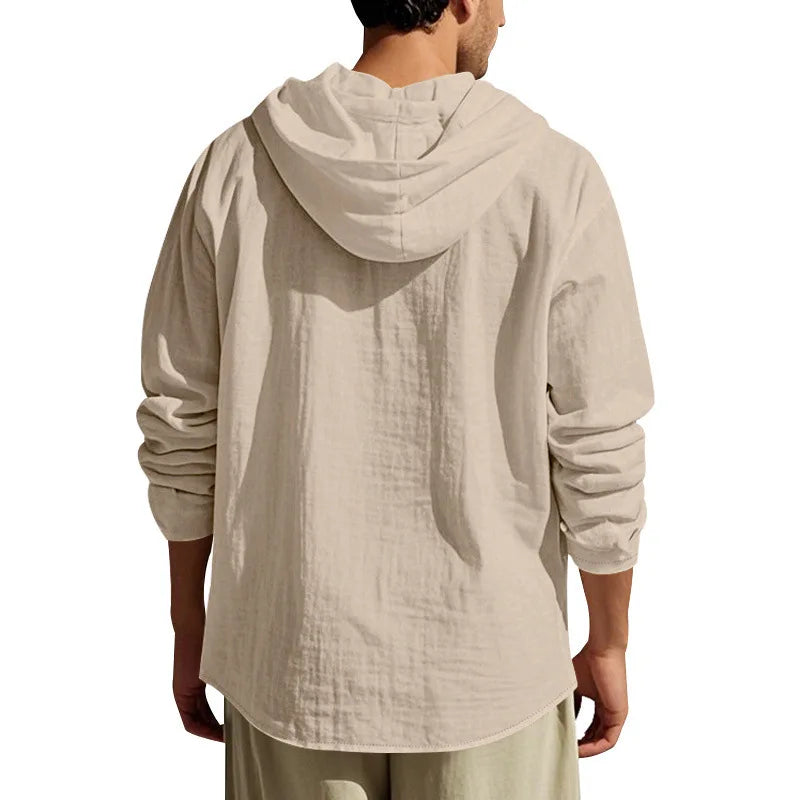 Men’s Linen Shirt & Pants Set | Breathable Relaxed Fit