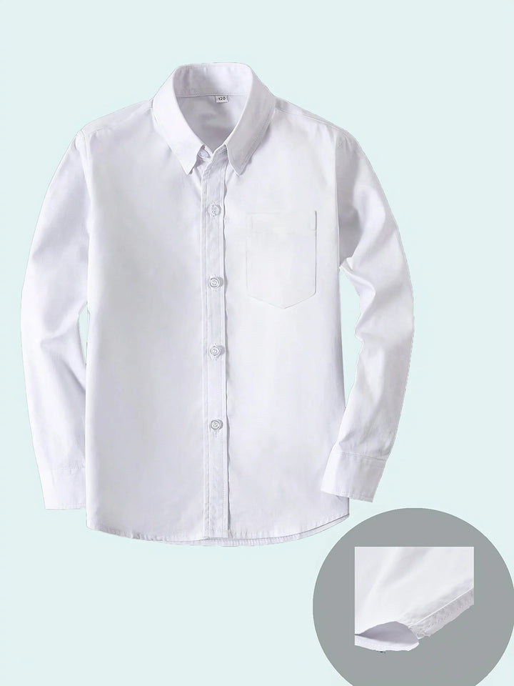 Boys’ Long Sleeve Shirt with Bow Tie 2–16 Years | قميص أولاد بأكمام طويلة وربطة عنق لعمر ٢–١٦ سنة