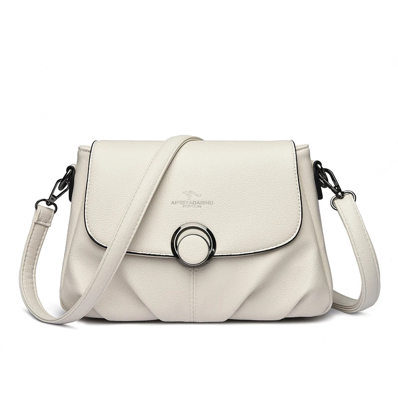 Women’s Soft PU Shoulder Crossbody Bag | حقيبة كتف نسائية ناعمة