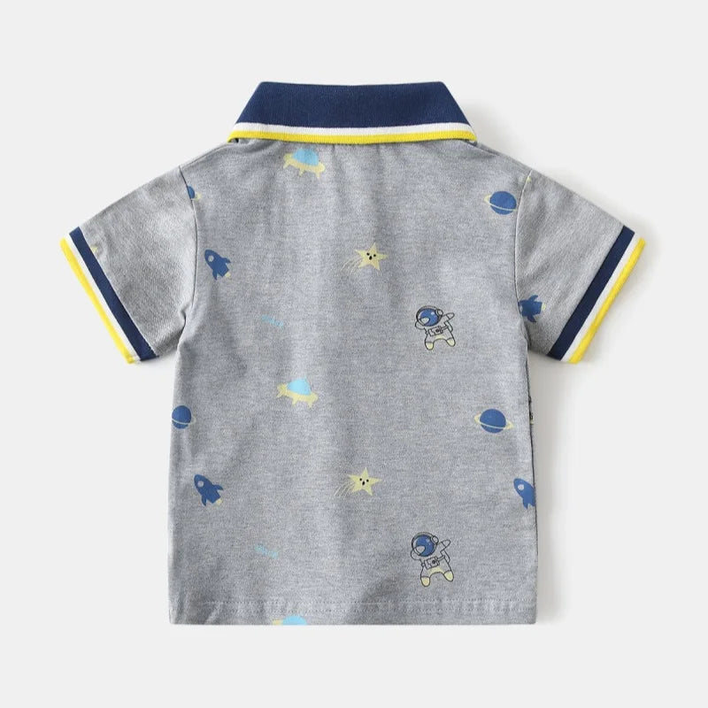Boys’ Soft Short Sleeve Polo Shirt 4–6 Years | بولو أولاد ناعم قصير الأكمام لعمر ٤–٦ سنوات