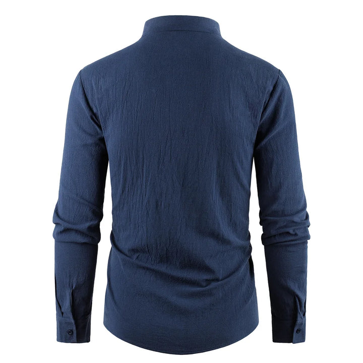 Men’s Cotton Linen Vintage Shirt | Relaxed Summer Style