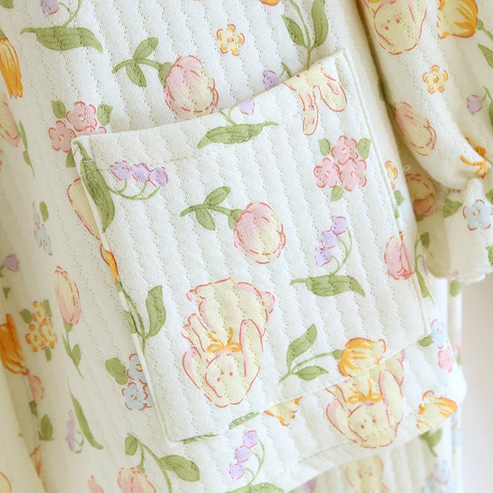 Women’s Cotton_Lounge_Active | بيجاما قطنية نسائية للبيت - Floral