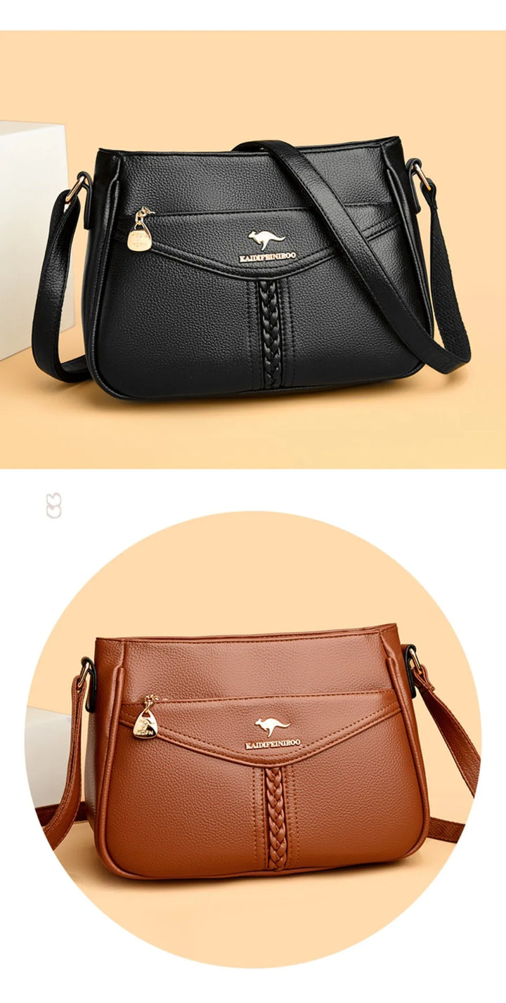 Women’s Soft Flap Shoulder Bag | حقيبة كتف نسائية ناعمة وعملية