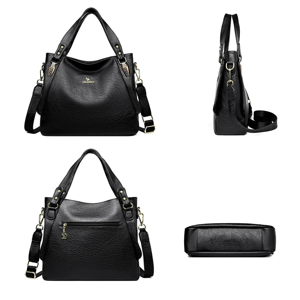 Women’s Soft Top-Handle Bag | Large Capacity Shoulder Tote