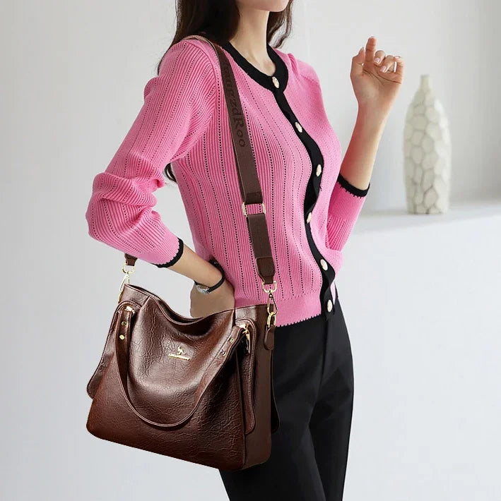 Women’s Soft Top-Handle Bag | Large Capacity Shoulder Tote