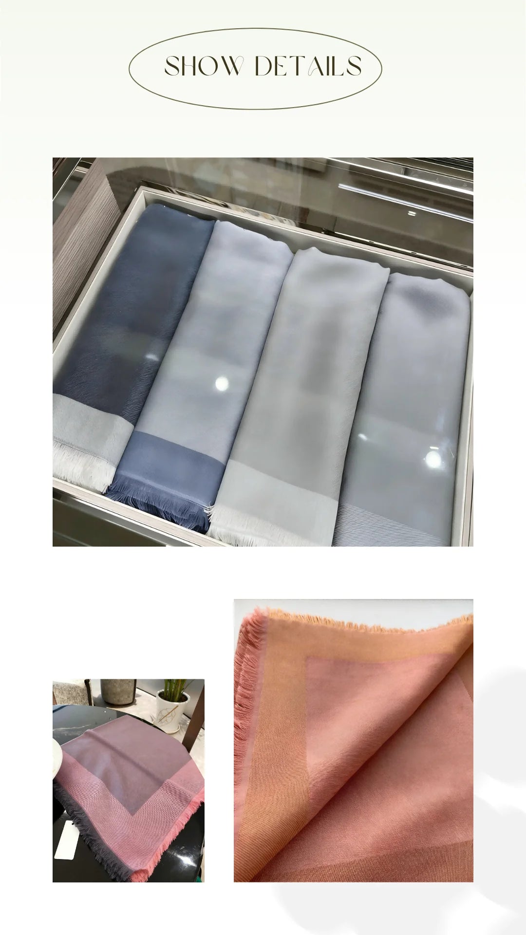 Women’s Square Silk Shawl | Elegant Lightweight Drape