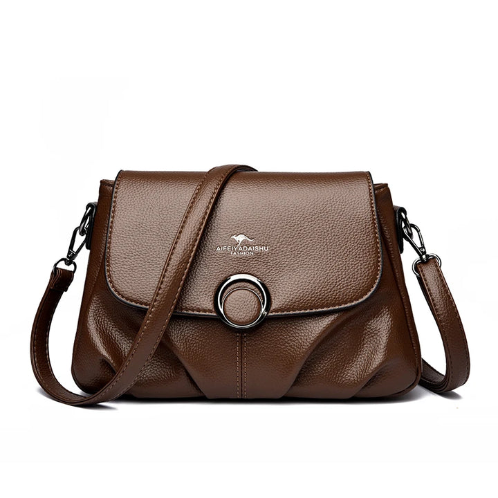 Women’s Soft PU Shoulder Crossbody Bag | حقيبة كتف نسائية ناعمة