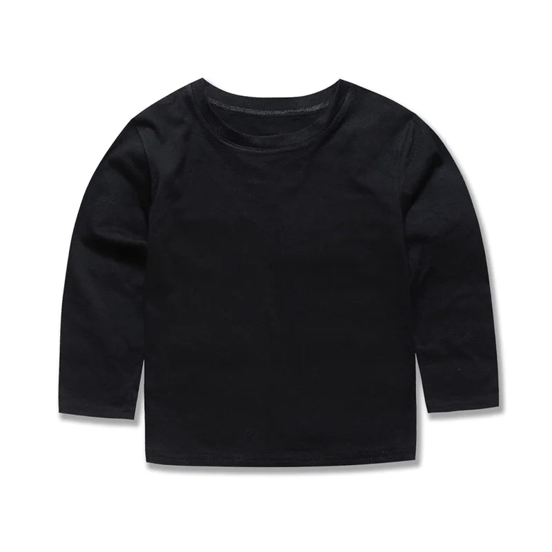 Kids’ Cotton Long Sleeve T-Shirt 2–14Y | تيشيرت أطفال قطني طويل الأكمام لعمر ٢–١٤ سنة