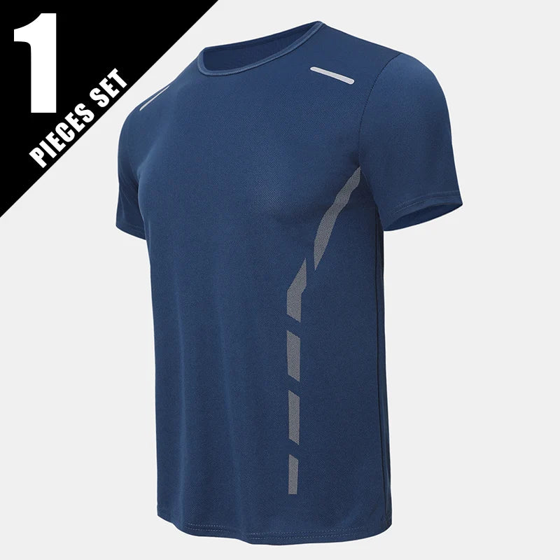 Men’s Printed Quick-Dry Sports T-Shirt 1/4 Pack | تيشيرت رياضي رجالي مطبوع فردي أو ٤ قطع