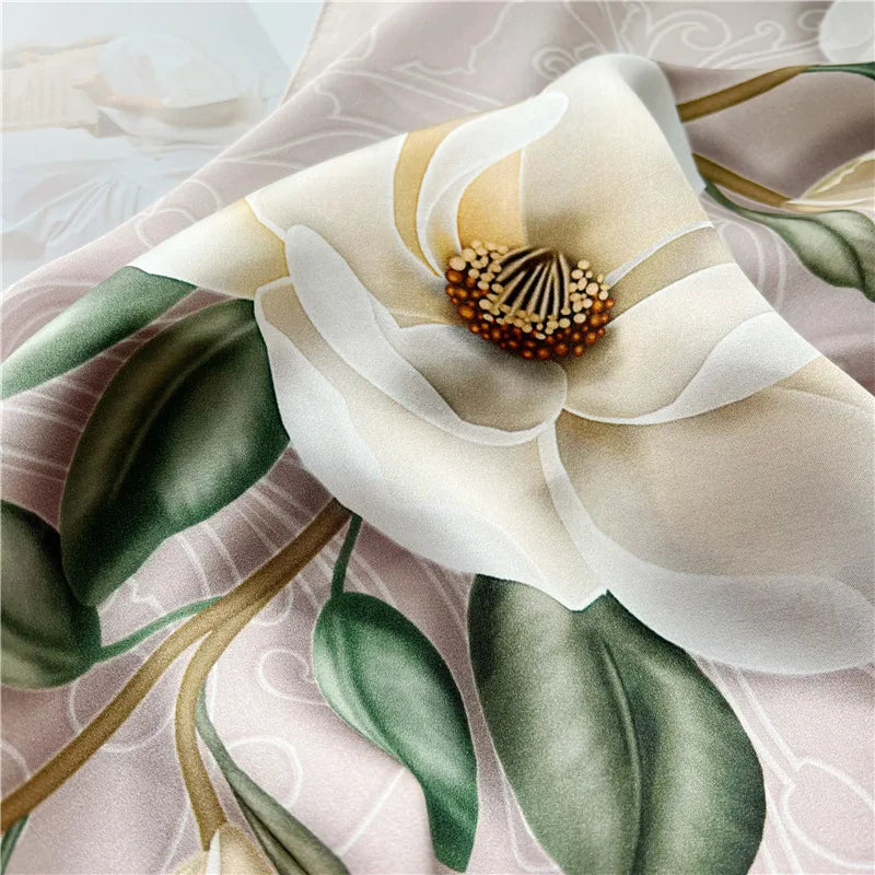 Women’s Pure Silk Shawl | Elegant Printed Long Drape