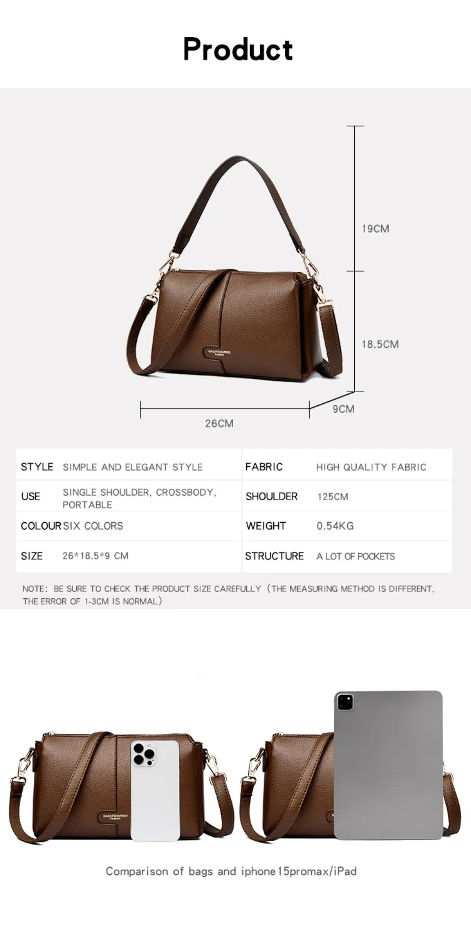 Women’s Soft Leather-Look Shoulder Bag | Elegant Summer Crossbody