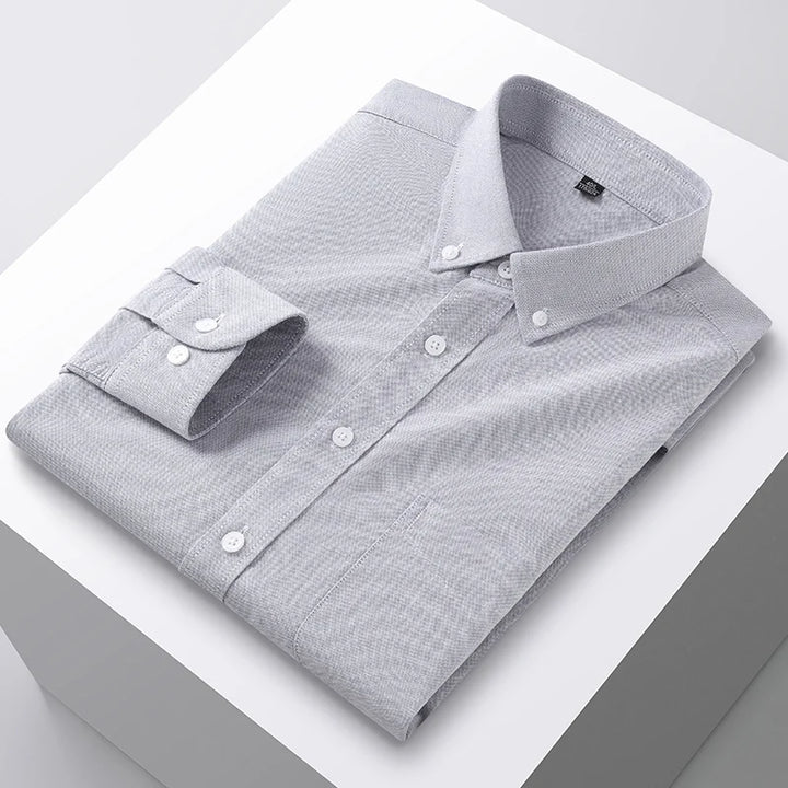 Men’s Oxford Dress Shirt Up to 5XL | Business Formal Style