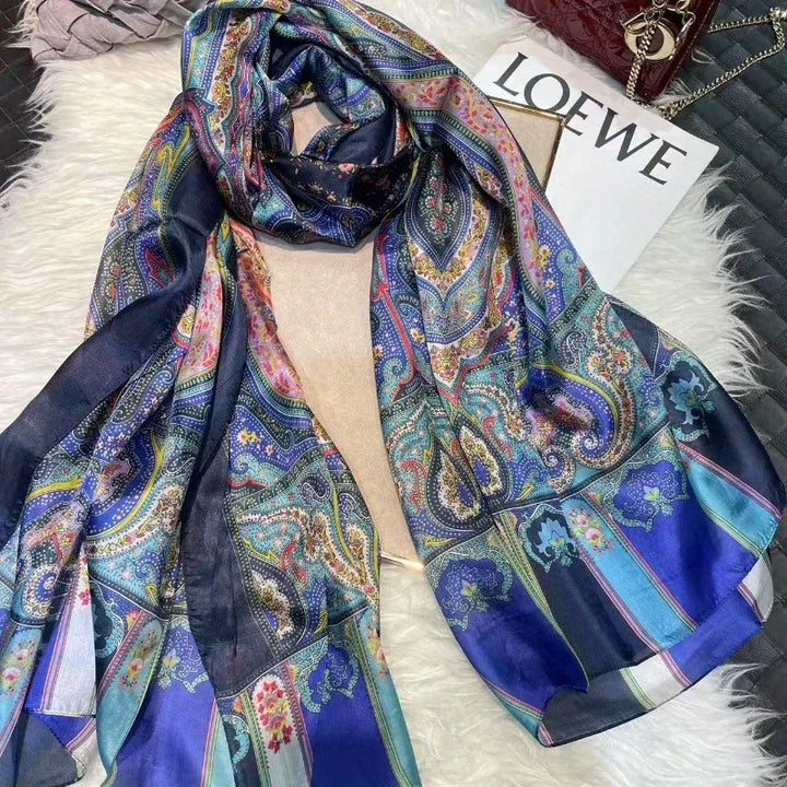 Women’s Pure Silk Paisley Shawl