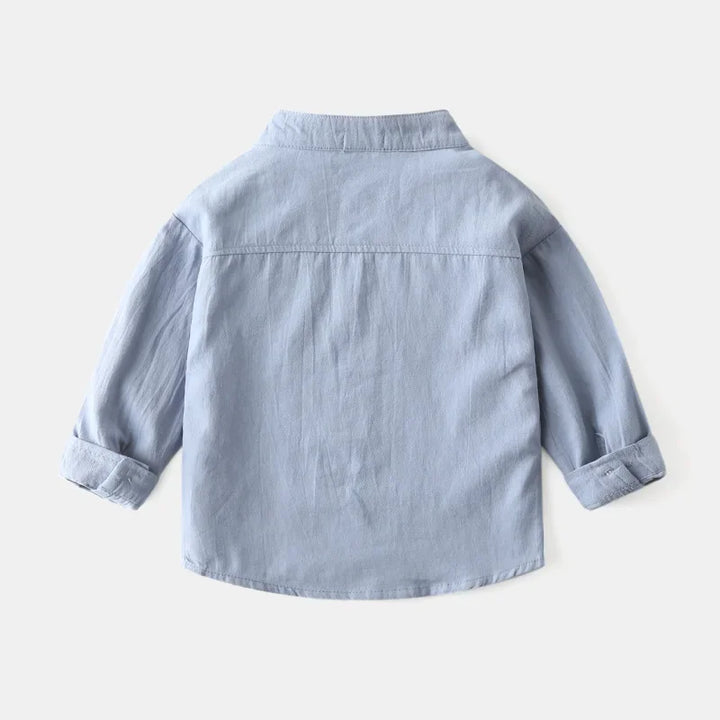 Boys’ Pure Cotton Long Sleeve Shirt | قميص أطفال قطني بأكمام طويلة