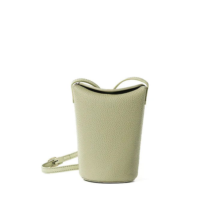 Women’s Top-Grain Leather Phone Crossbody Bag | حقيبة هاتف نسائية من الجلد الطبيعي الفاخر