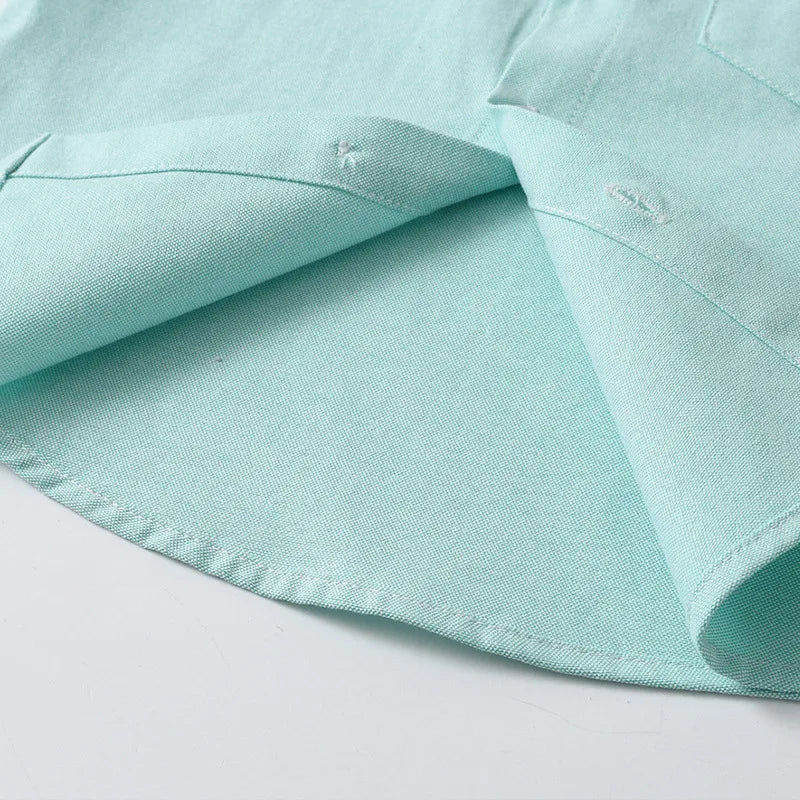 Boys’ Pure Cotton Short Sleeve Shirt 2–6 Years | قميص أطفال قطني قصير الأكمام لعمر ٢–٦ سنوات