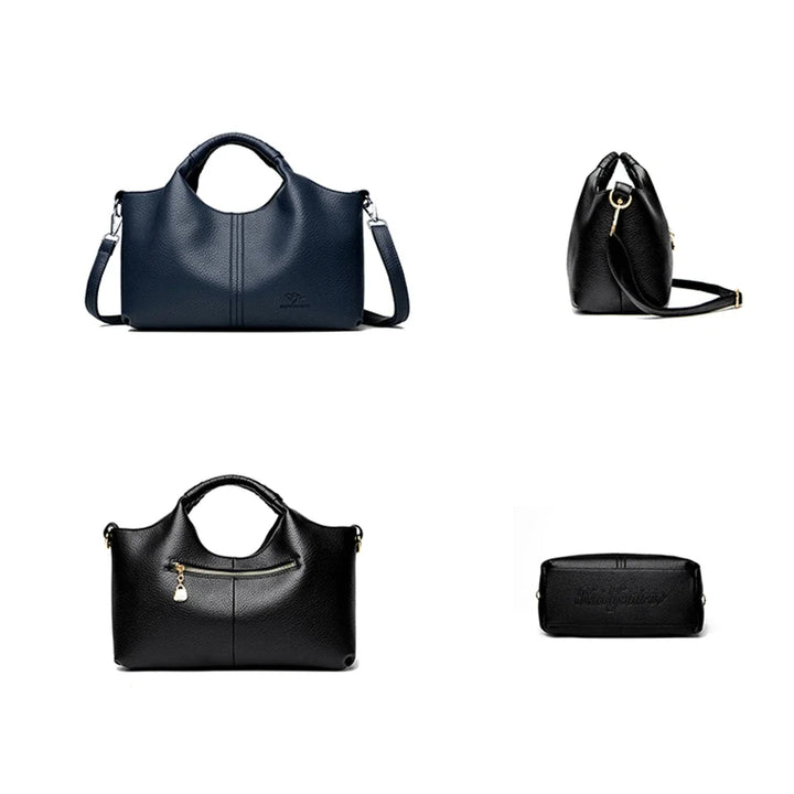 Women’s Soft Leather-Look Tote Bag | Elegant Daily Handbag