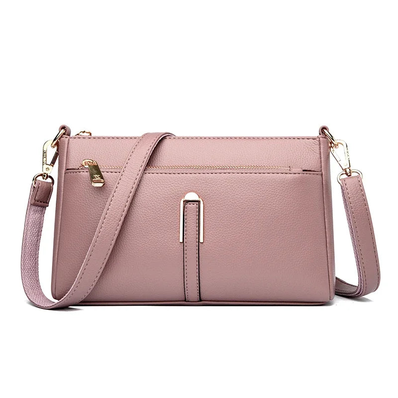 Women’s Solid Shoulder Crossbody Bag | حقيبة كتف نسائية عملية