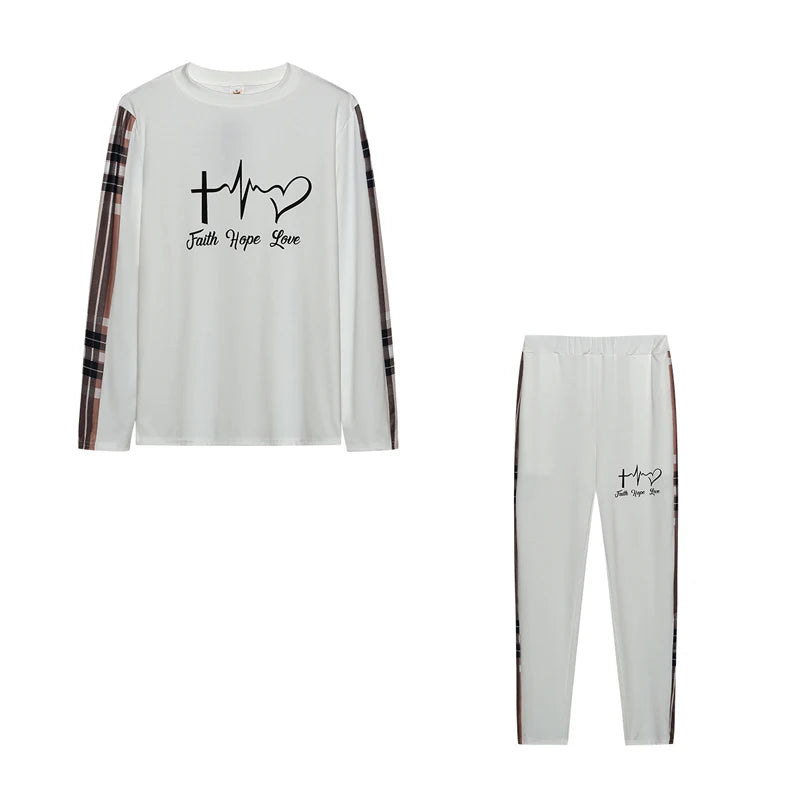 Women’s Casual 2-Piece Set | Long Sleeve Top & Relaxed Fit Pants