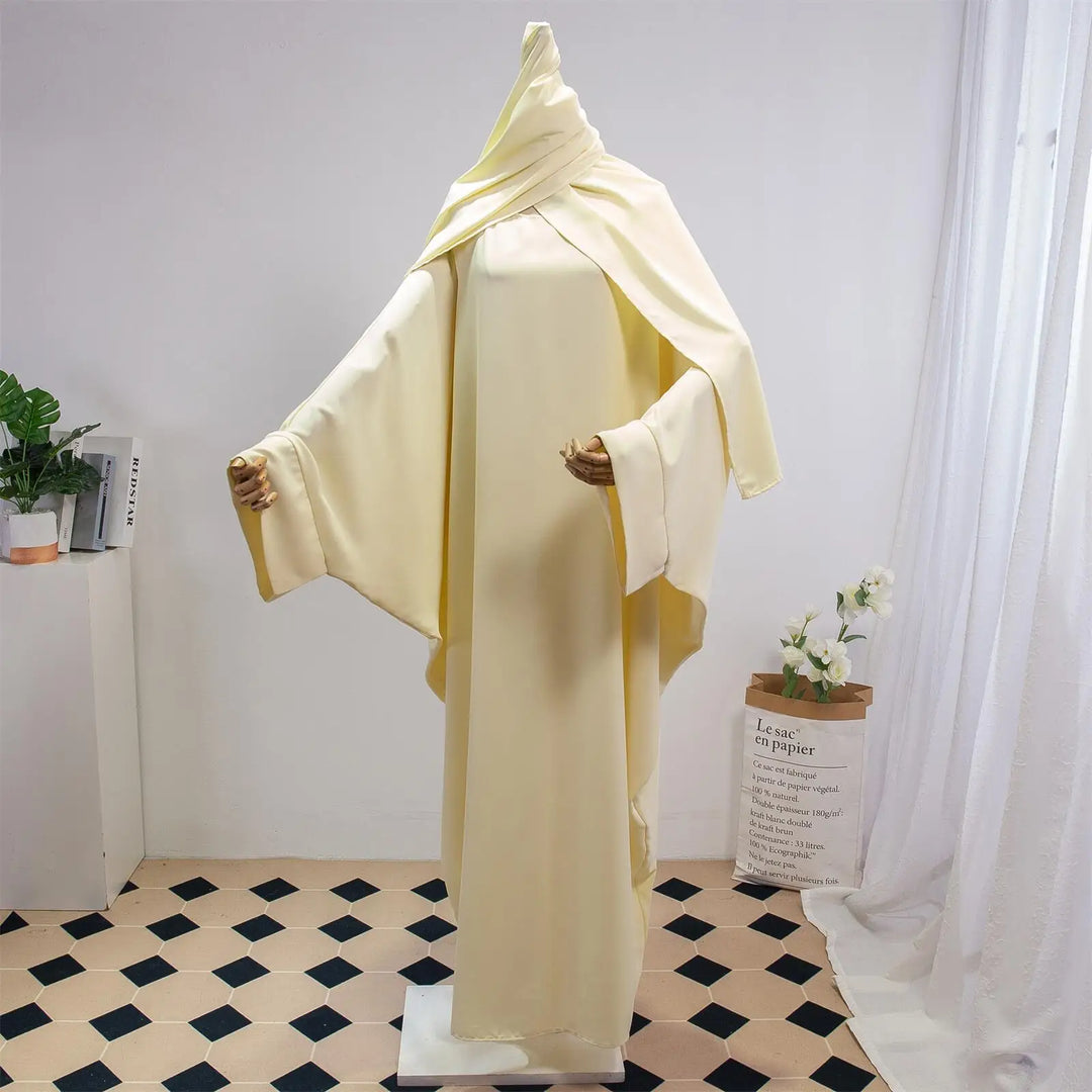 Two Piece Abaya Set – Modest Loose Fit with Hijab