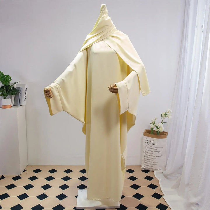 Two Piece Abaya Set – Modest Loose Fit with Hijab