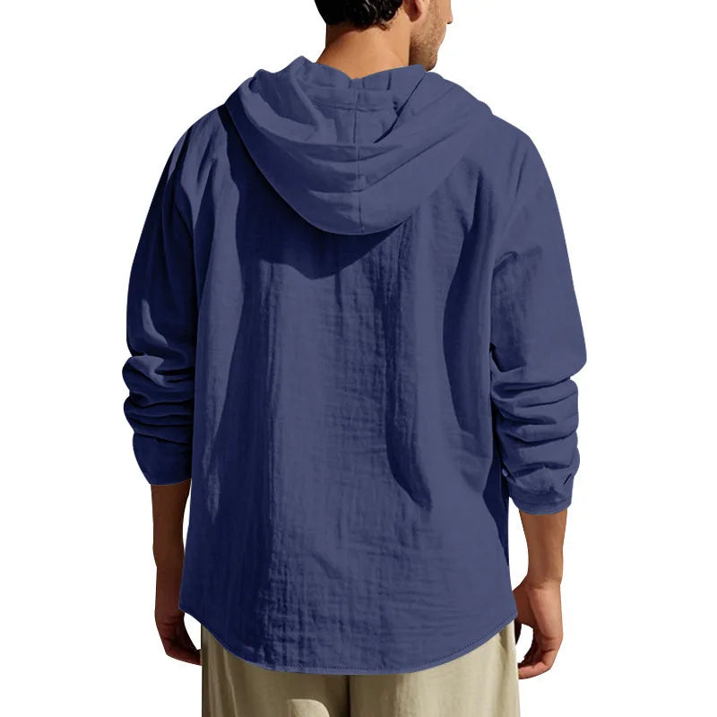Men’s Linen Shirt & Pants Set | Breathable Relaxed Fit