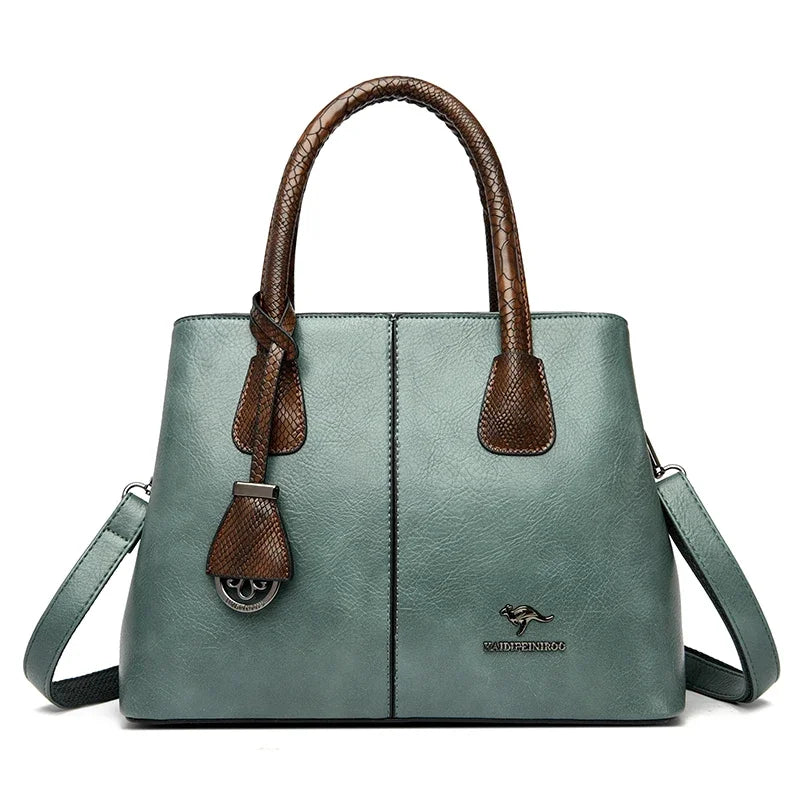 Women’s Patchwork Shoulder Bag | Large Capacity Crossbody Tote