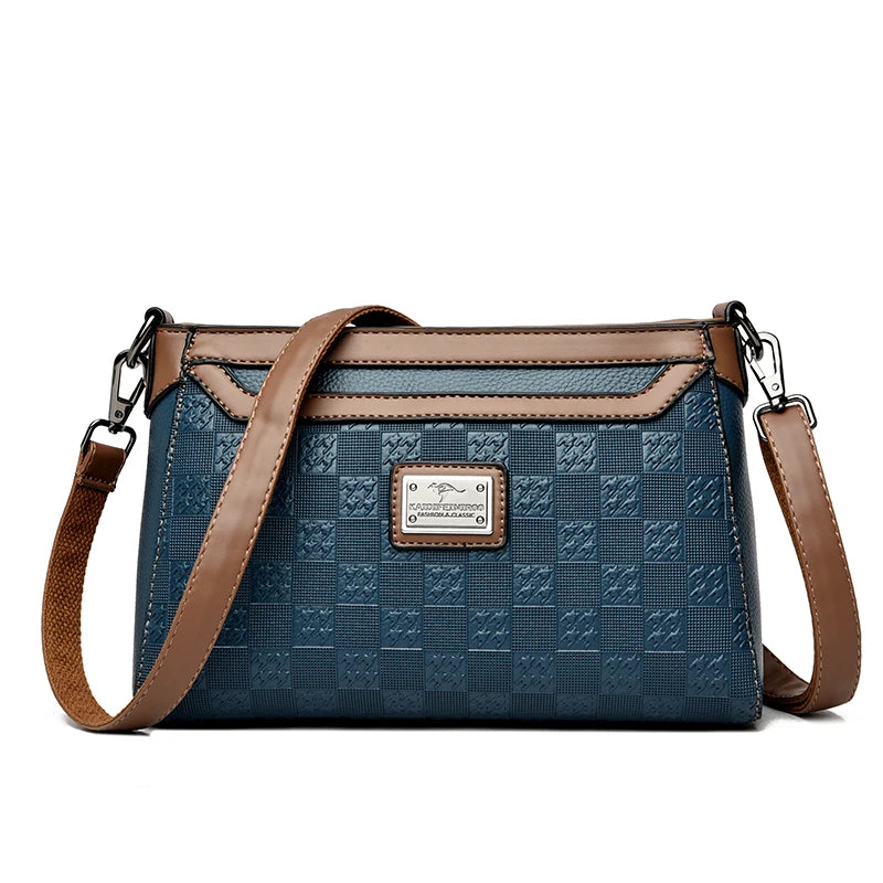 Women’s Plaid Shoulder Crossbody Bag | حقيبة نسائية بنقشة مربعات