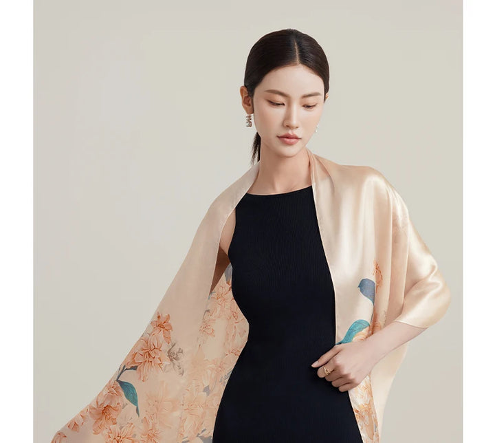 Women’s Silk Shawl | Elegant Gift-Worthy Long Drape