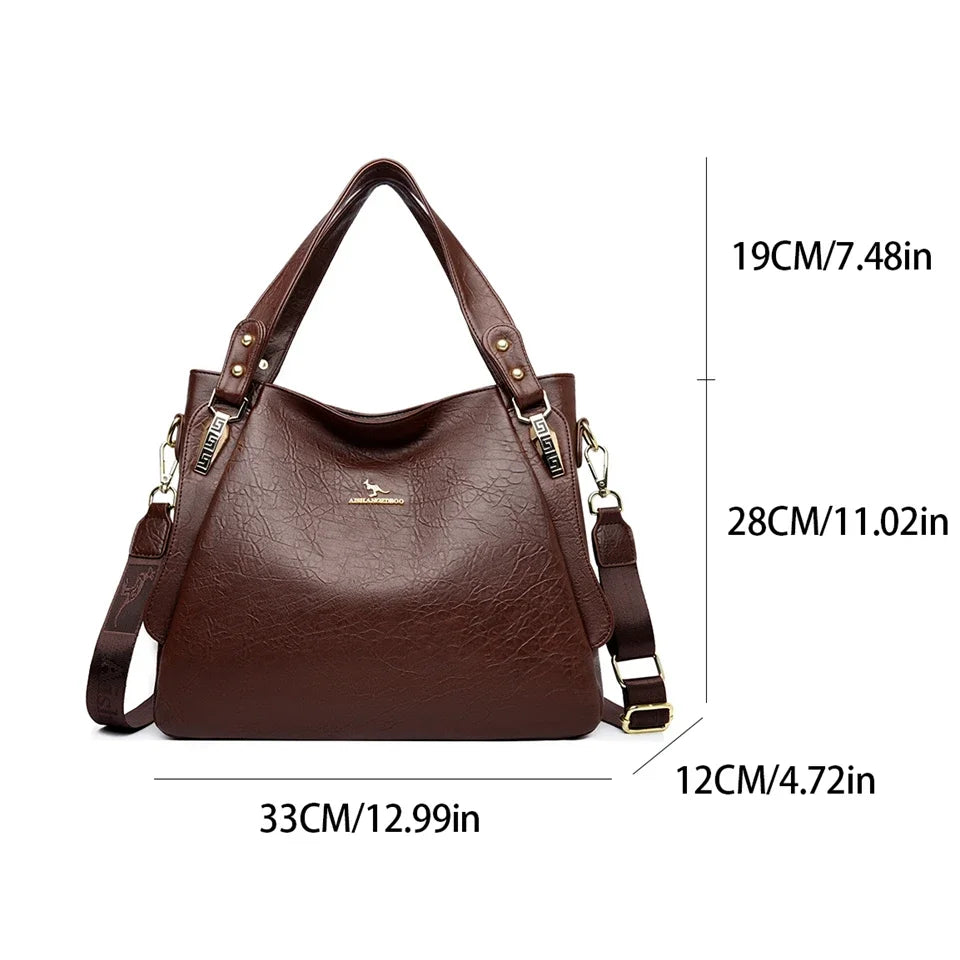Women’s Soft Top-Handle Bag | Large Capacity Shoulder Tote
