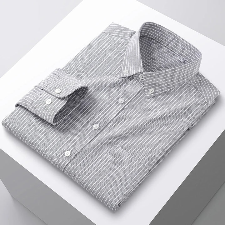 Men’s Oxford Dress Shirt Up to 5XL | Business Formal Style