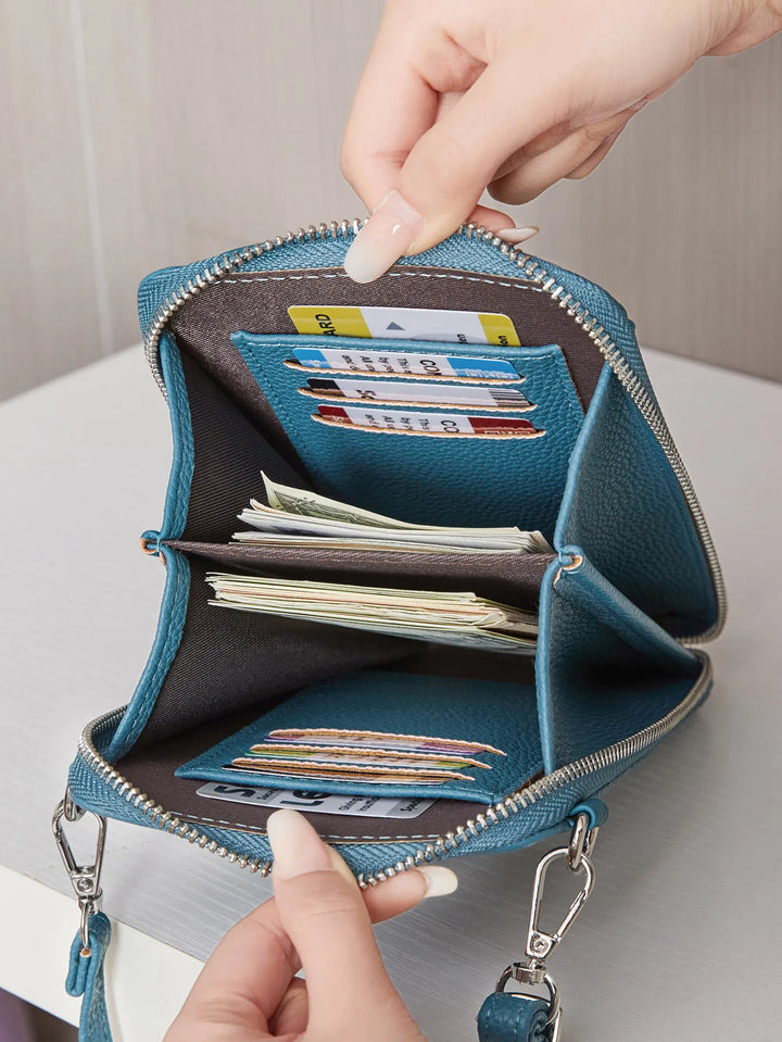 Women’s Multi-Function PU Phone Crossbody Bag | حقيبة هاتف نسائية متعددة الاستخدامات