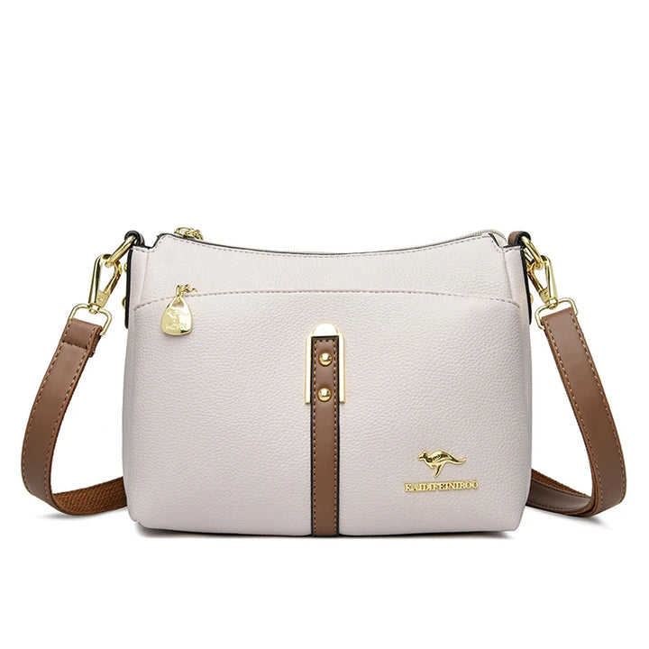 Women’s Three-Layer Shoulder Bag | Elegant Soft Crossbody