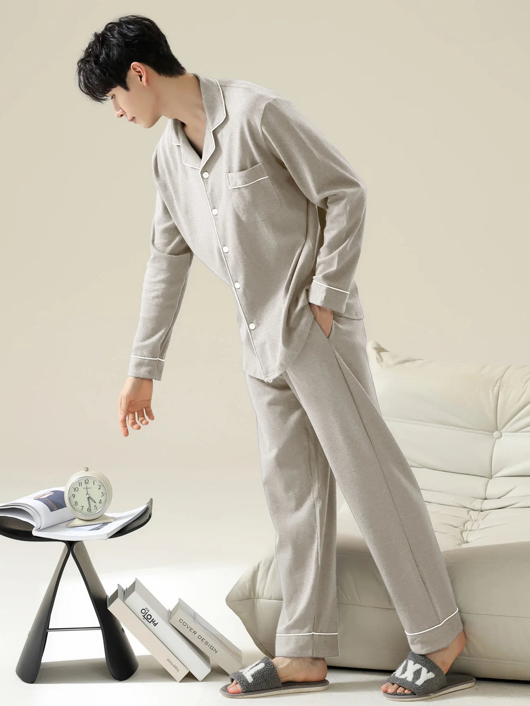 Men’s Cotton Pajamas Set | Classic Comfortable Sleepwear