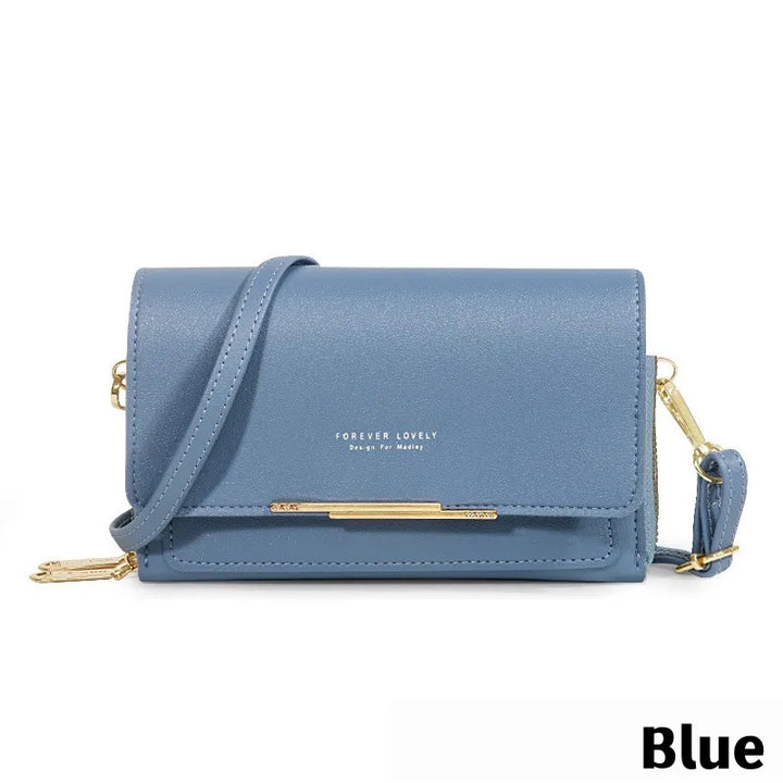 Women’s Multi-Pocket PU Crossbody Phone Bag | حقيبة هاتف نسائية متعددة الجيوب كروس بودي