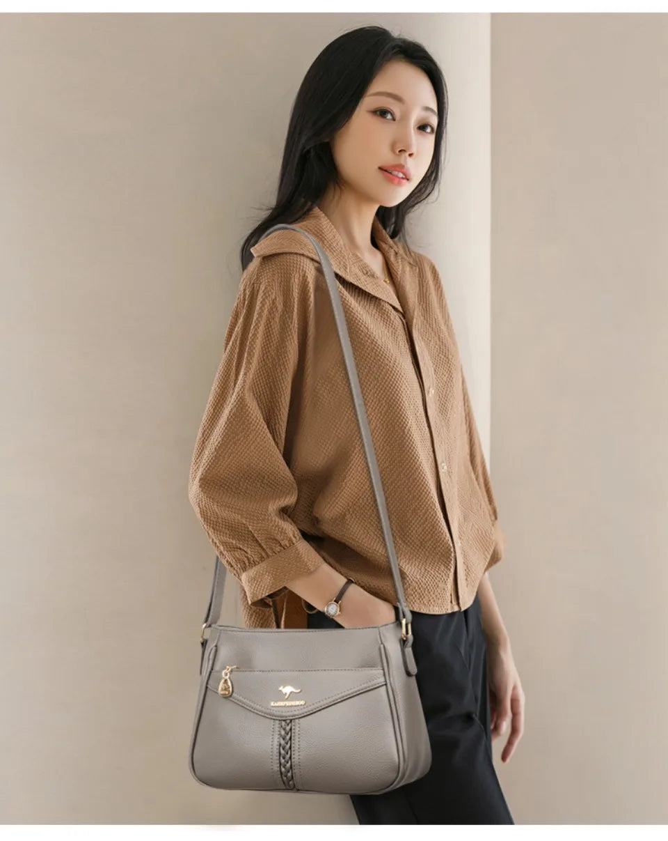 Women’s Soft Flap Shoulder Bag | حقيبة كتف نسائية ناعمة وعملية