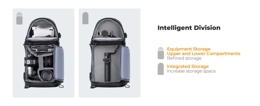 Men’s Waterproof Camera Sling Backpack 10L | حقيبة كاميرا رجالية مقاومة للماء 10 لتر