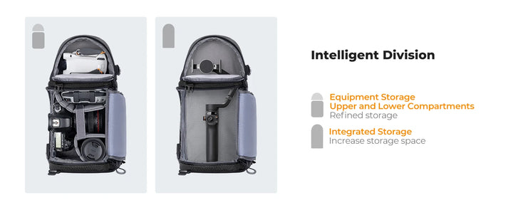 Men’s Waterproof Camera Sling Backpack 10L | حقيبة كاميرا رجالية مقاومة للماء 10 لتر