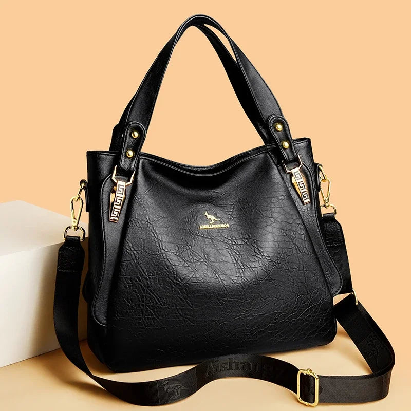 Women’s Soft Top-Handle Bag | Large Capacity Shoulder Tote