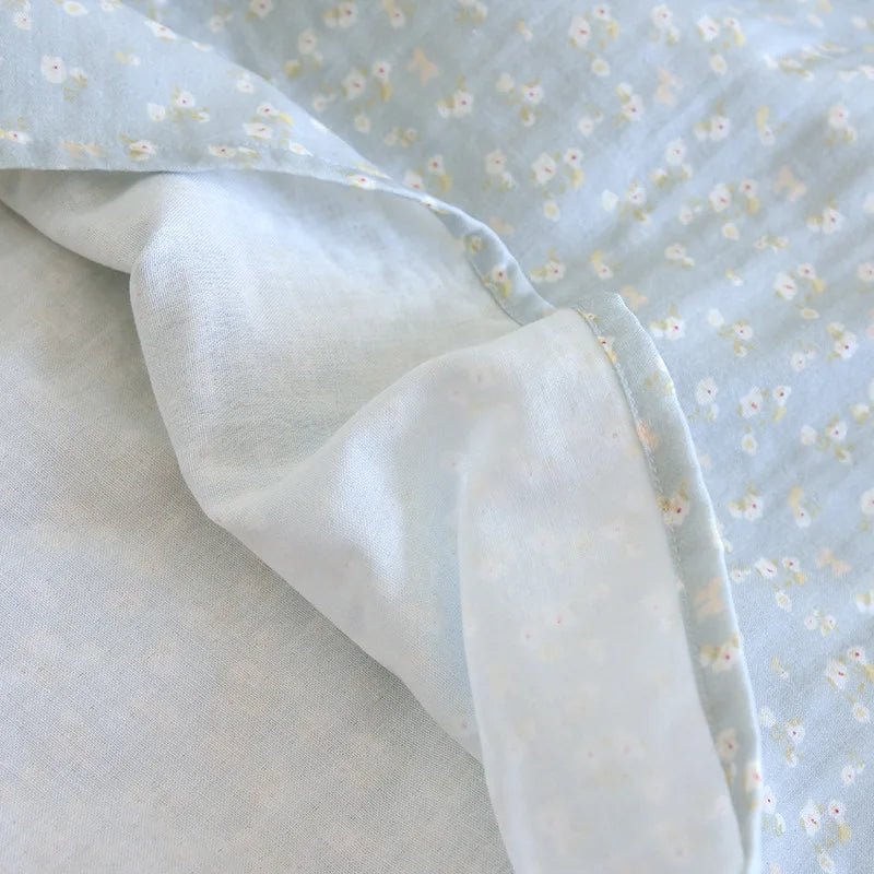 Women’s Double Gauze Cotton Nightgown | جلابية قطنية صيفية للبيت - Floral